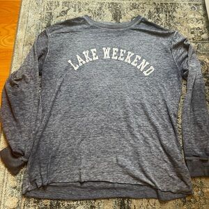 Lake Weekend Women’s Gray Sweater size small